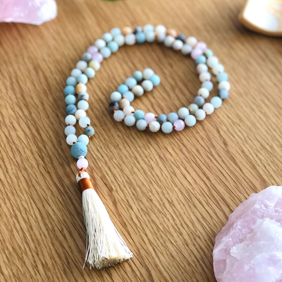 Meditation Pack: Mala Beads & Chakra Cards