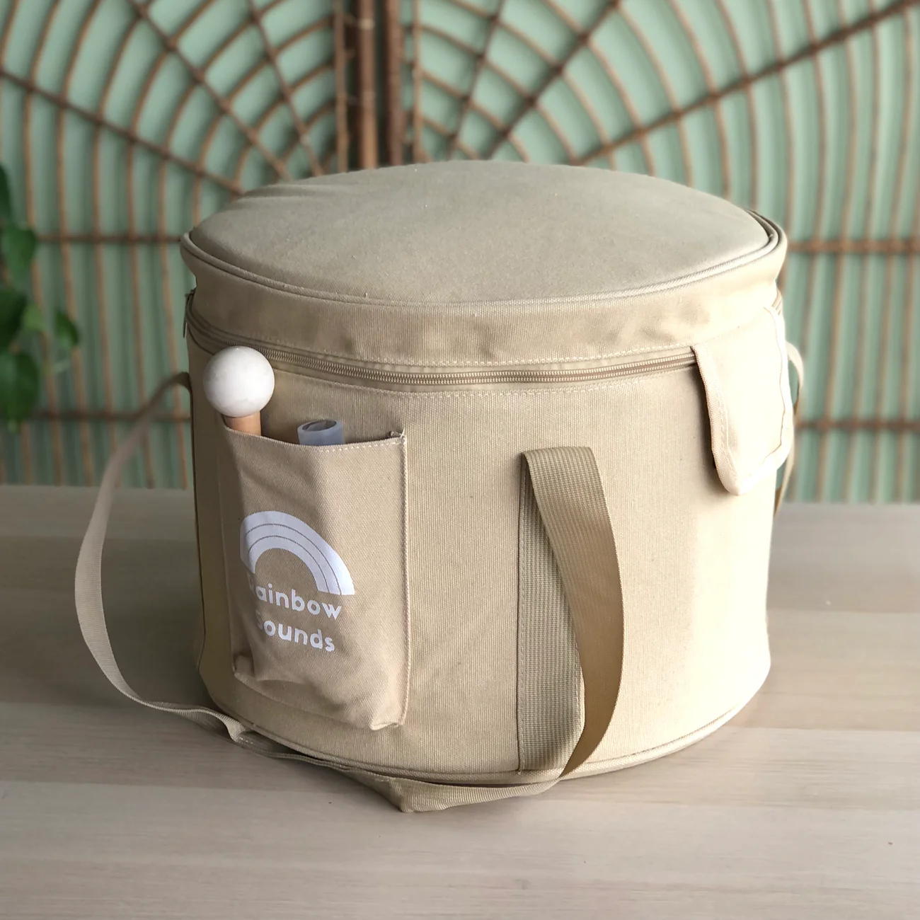 11" Beige Carry Bag (Holds The Set Of 3 Crystal Singing Bowls)