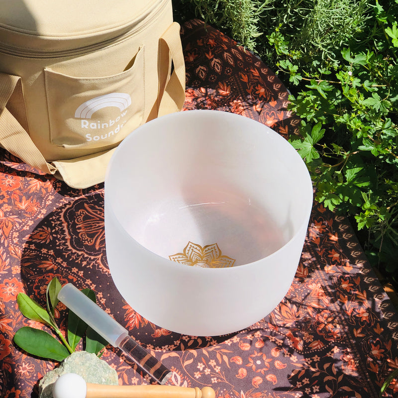 Earth Star Chakra Crystal Singing Bowl (10"; B3 Note) - STS USA