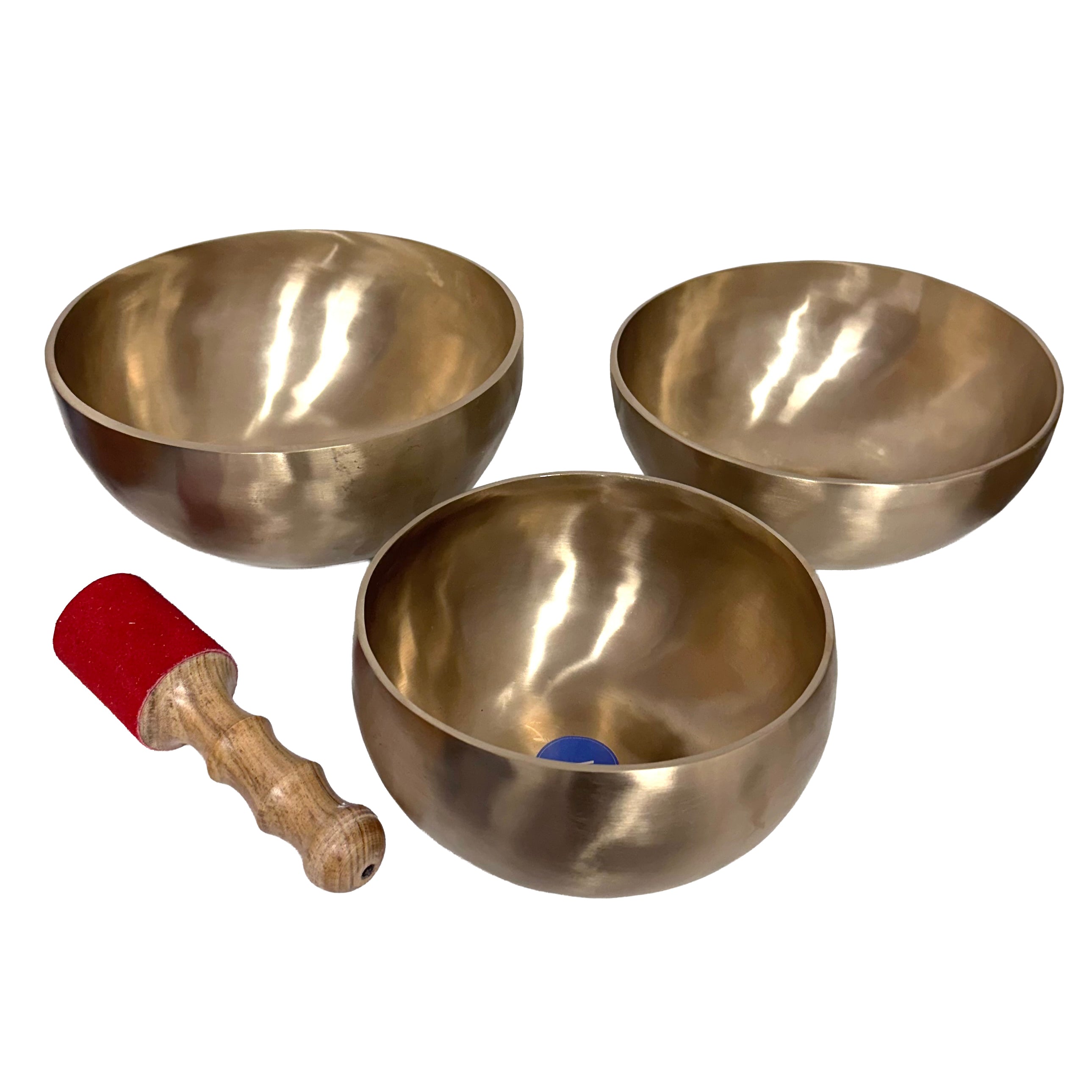 3rd Octave Burnished Tibetan Singing Bowls (Set Of 3-medium, large or extra-large)