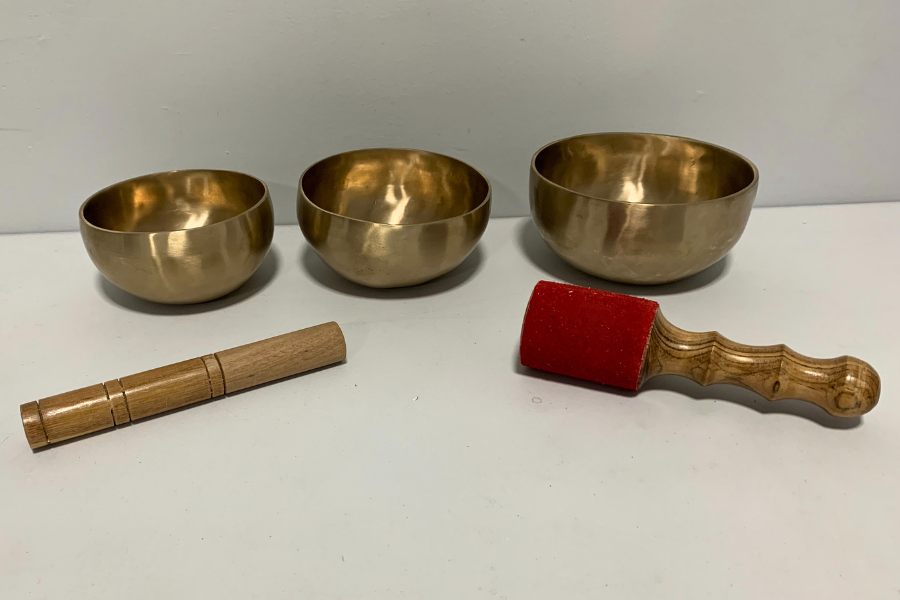 4th Octave Burnished Tibetan Singing Bowls Set Of 3