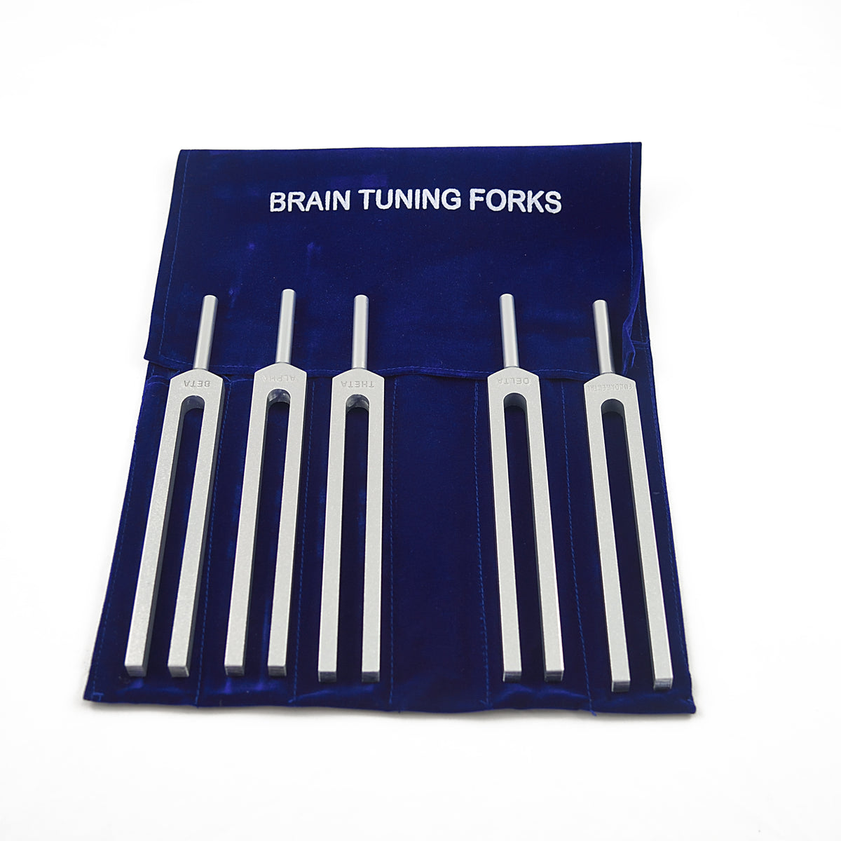 Brain Tuners Set of 5 - Tuning Forks for Alpha, Theta, Delta & Beta